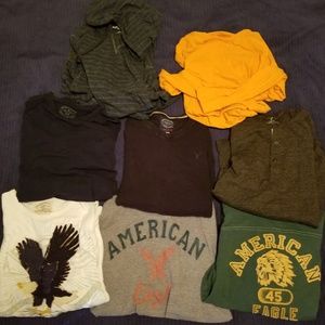 8pc Men's American Eagle Shirts Medium